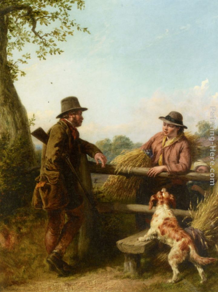Country Conversation painting - William Bromley III Country Conversation art painting